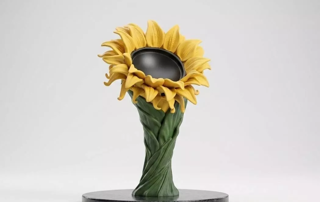 Blooming Sunflower Vase 3D print model