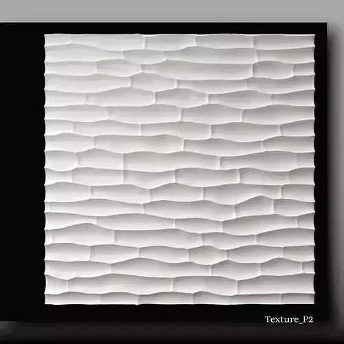  Organic 3DTexture TEXTURE P2 Seamless CNC Partition Panel