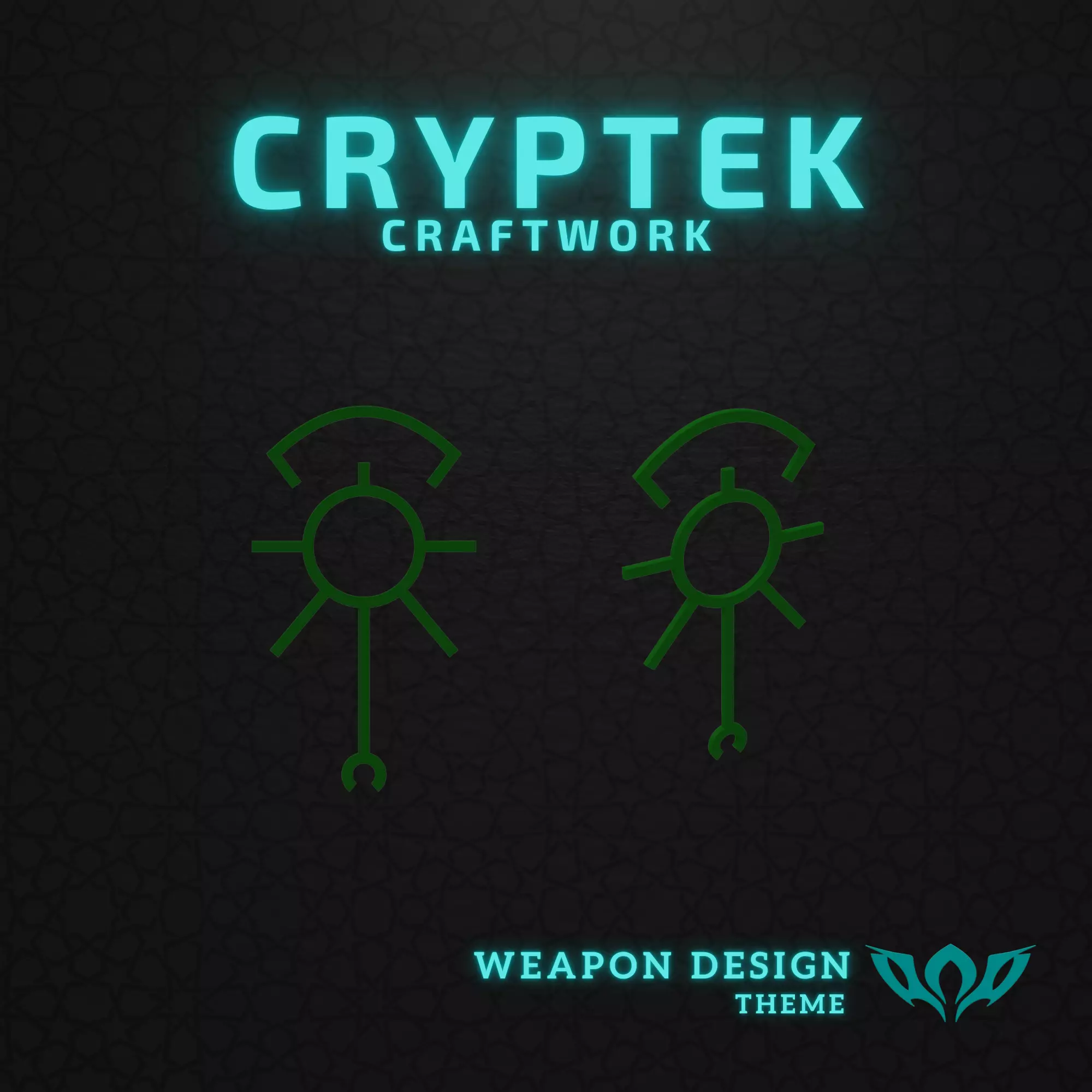 15 Warhammer 40K Necron Sekemtar Dynasty Symbol - 3D Print Free 3D print model