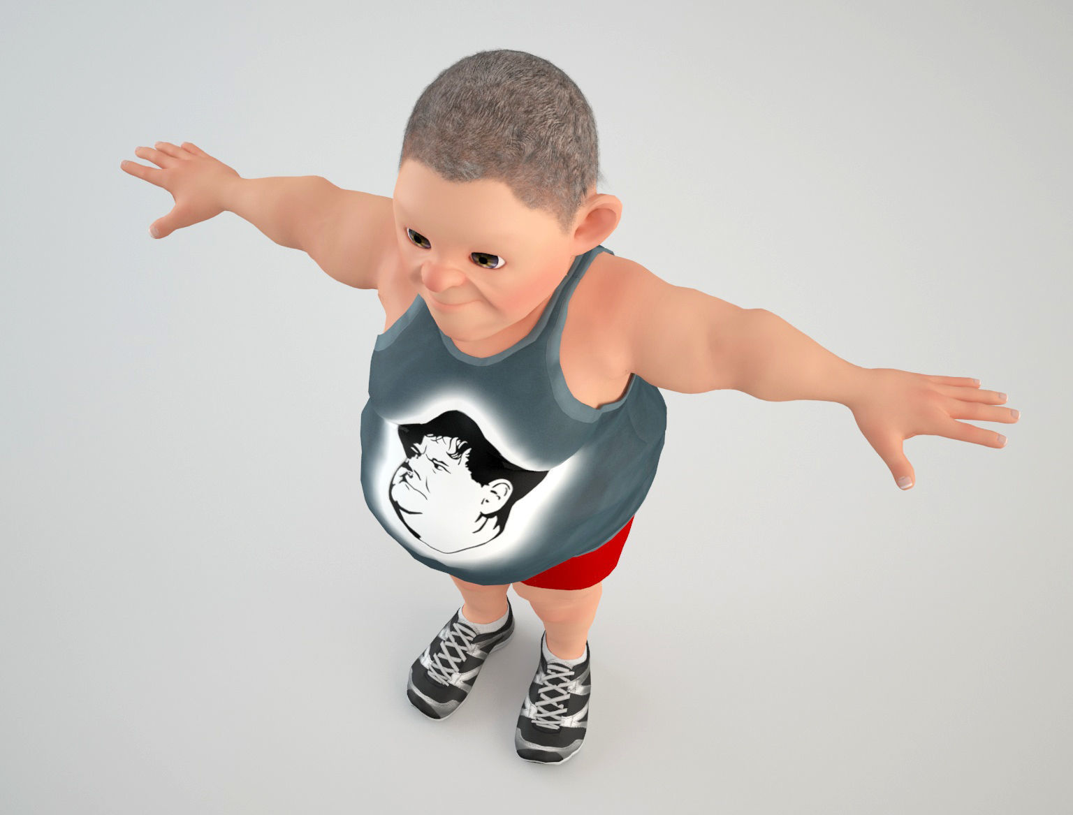 Cartoon Man 3 3D model_5