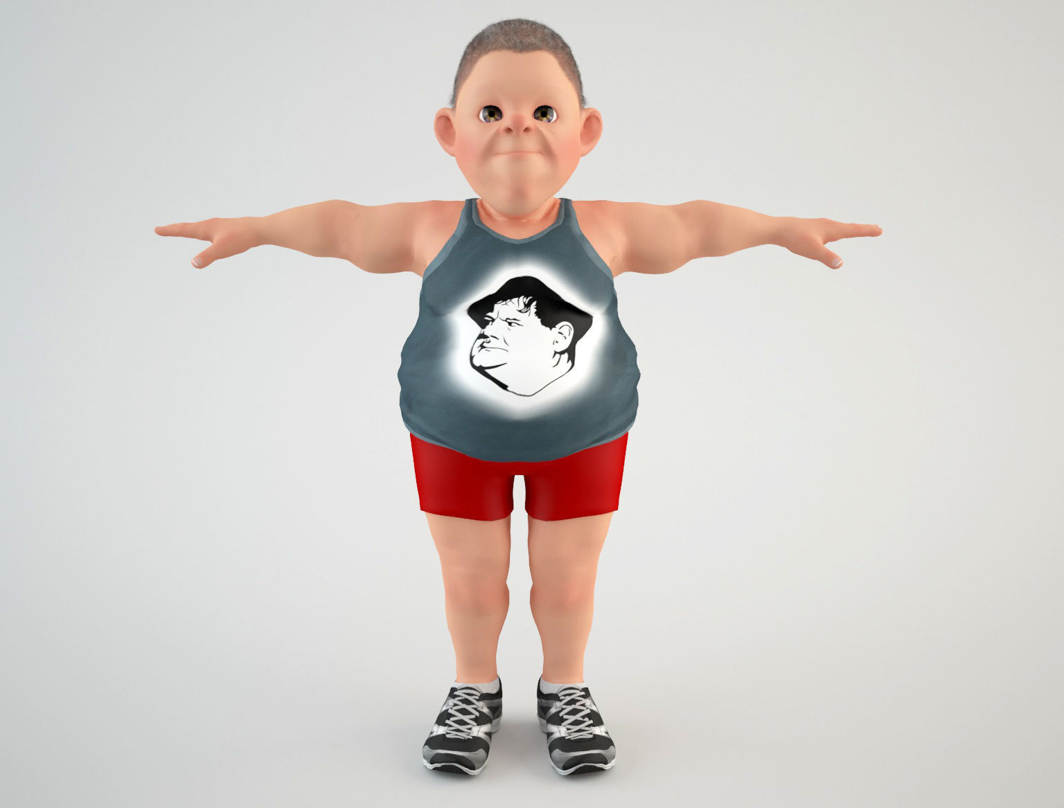 Cartoon Man 3 3D model_1