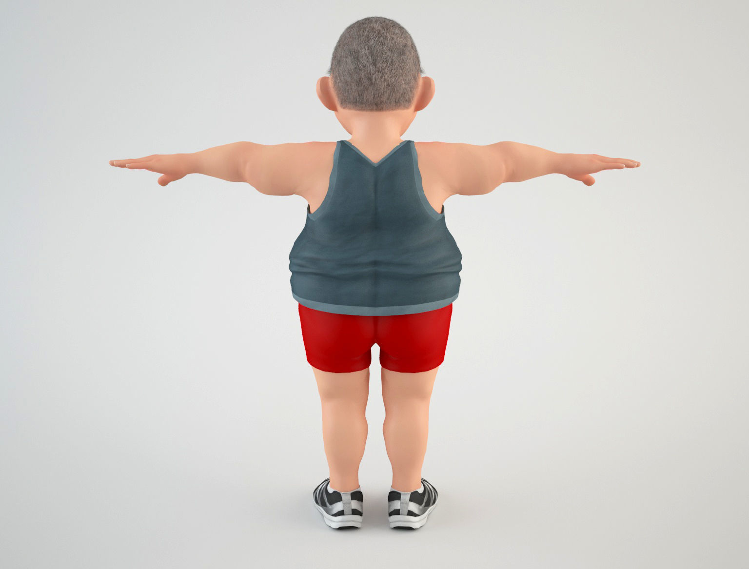 Cartoon Man 3 3D model_2