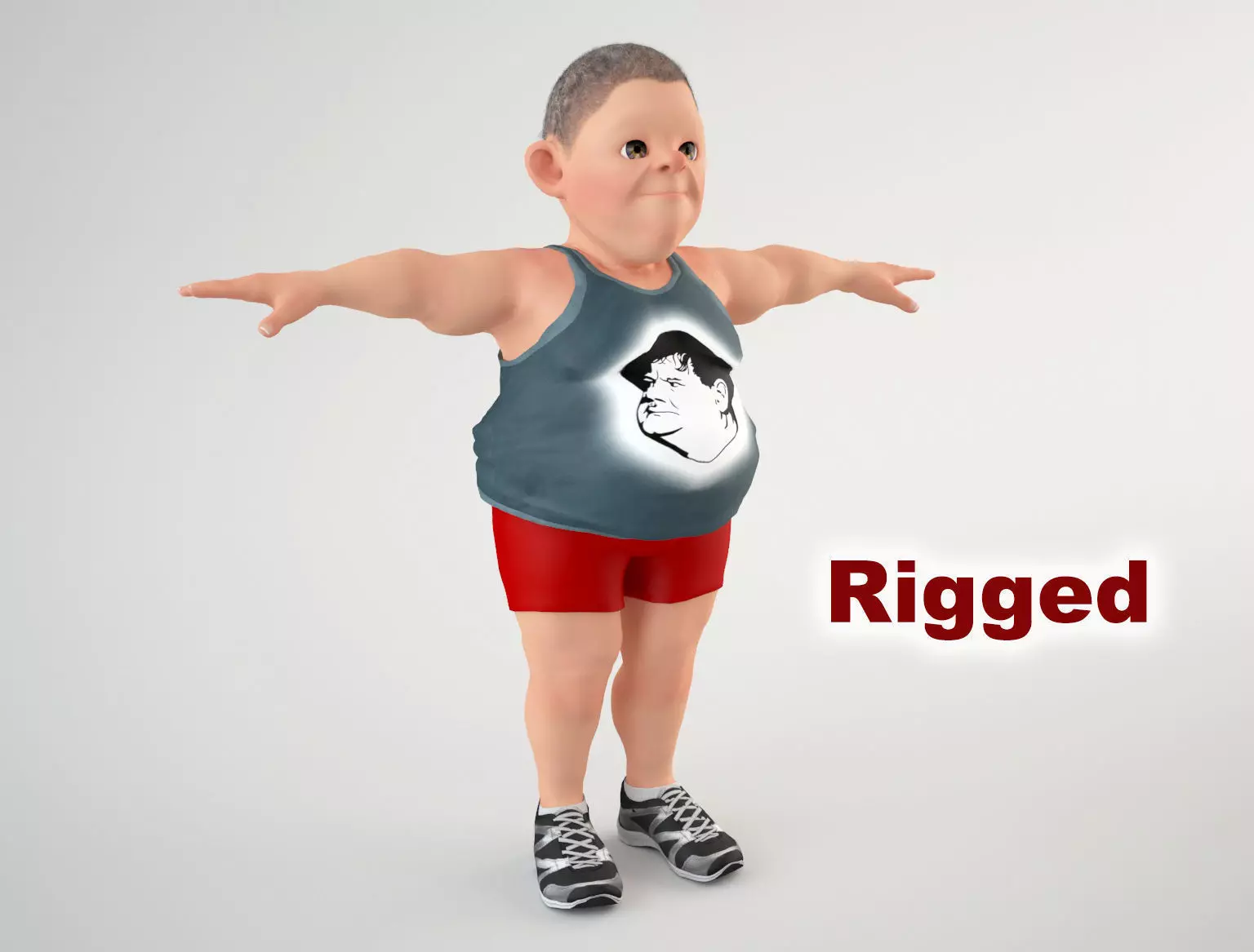 Cartoon Man 3 3D model_0