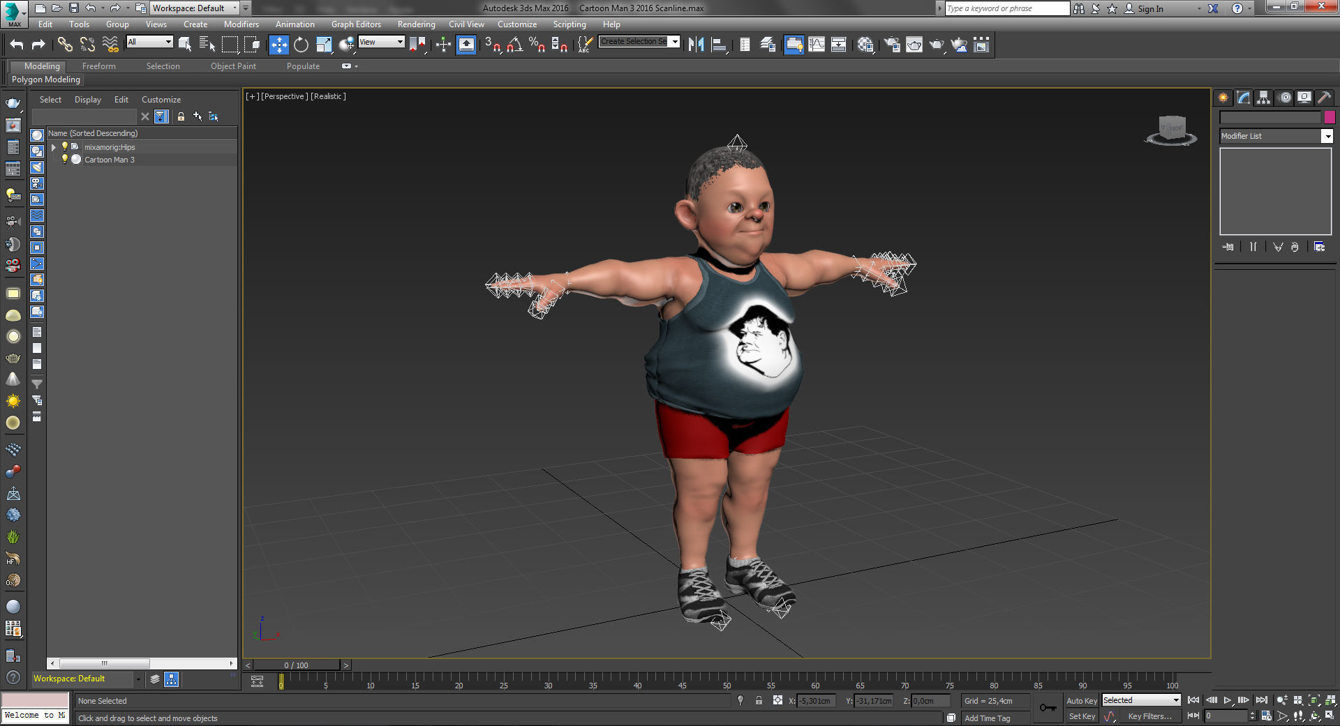 Cartoon Man 3 3D model_7