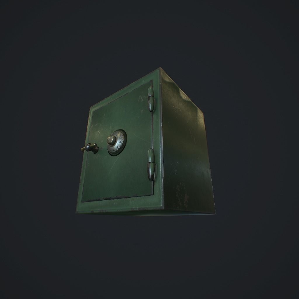 Safe v1 pbr Low-poly 3D model_3