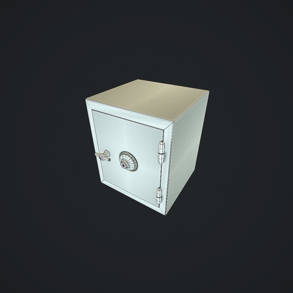 Safe v1 pbr Low-poly 3D model_11