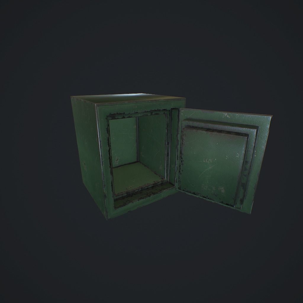 Safe v1 pbr Low-poly 3D model_9