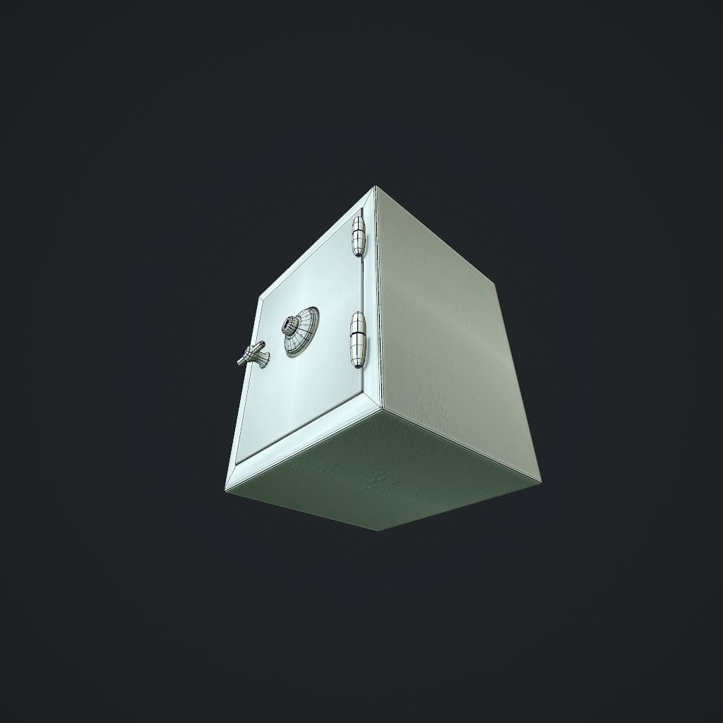 Safe v1 pbr Low-poly 3D model_12