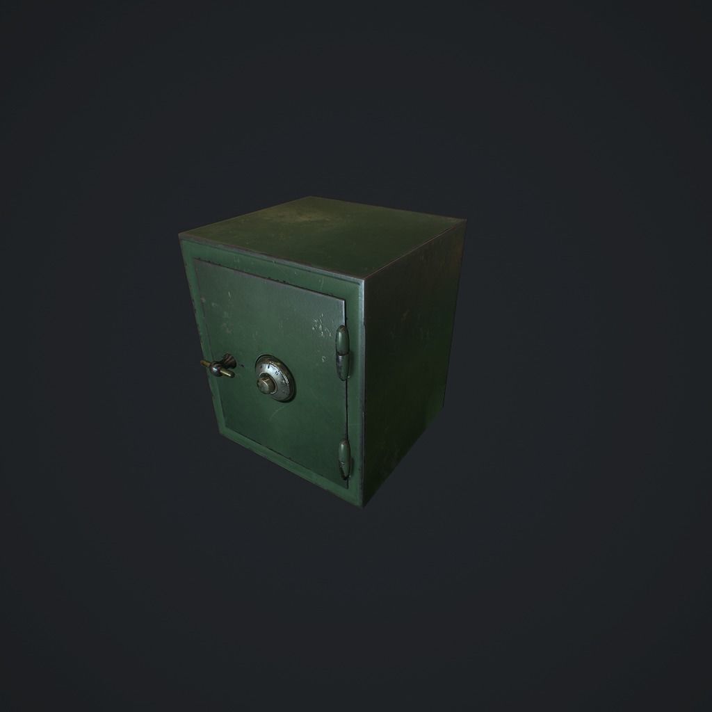 Safe v1 pbr Low-poly 3D model_6