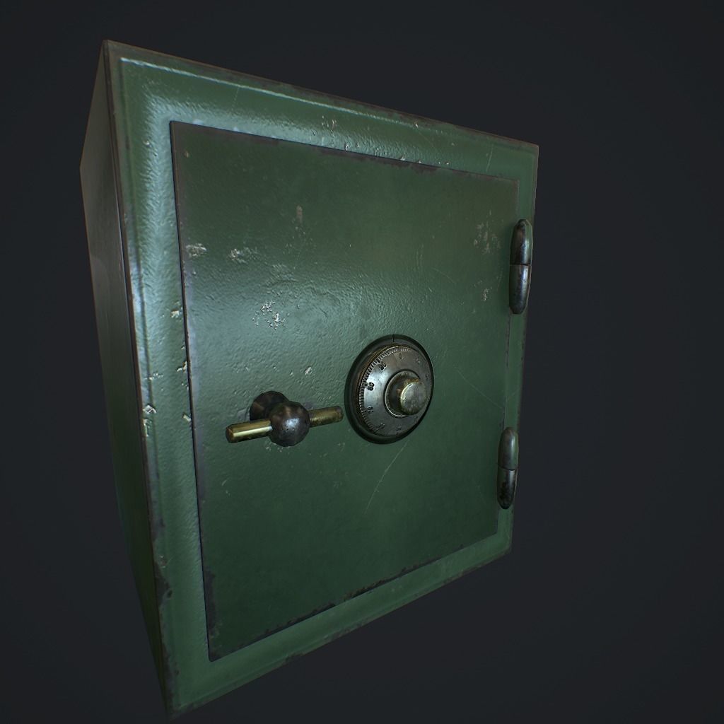 Safe v1 pbr Low-poly 3D model_4