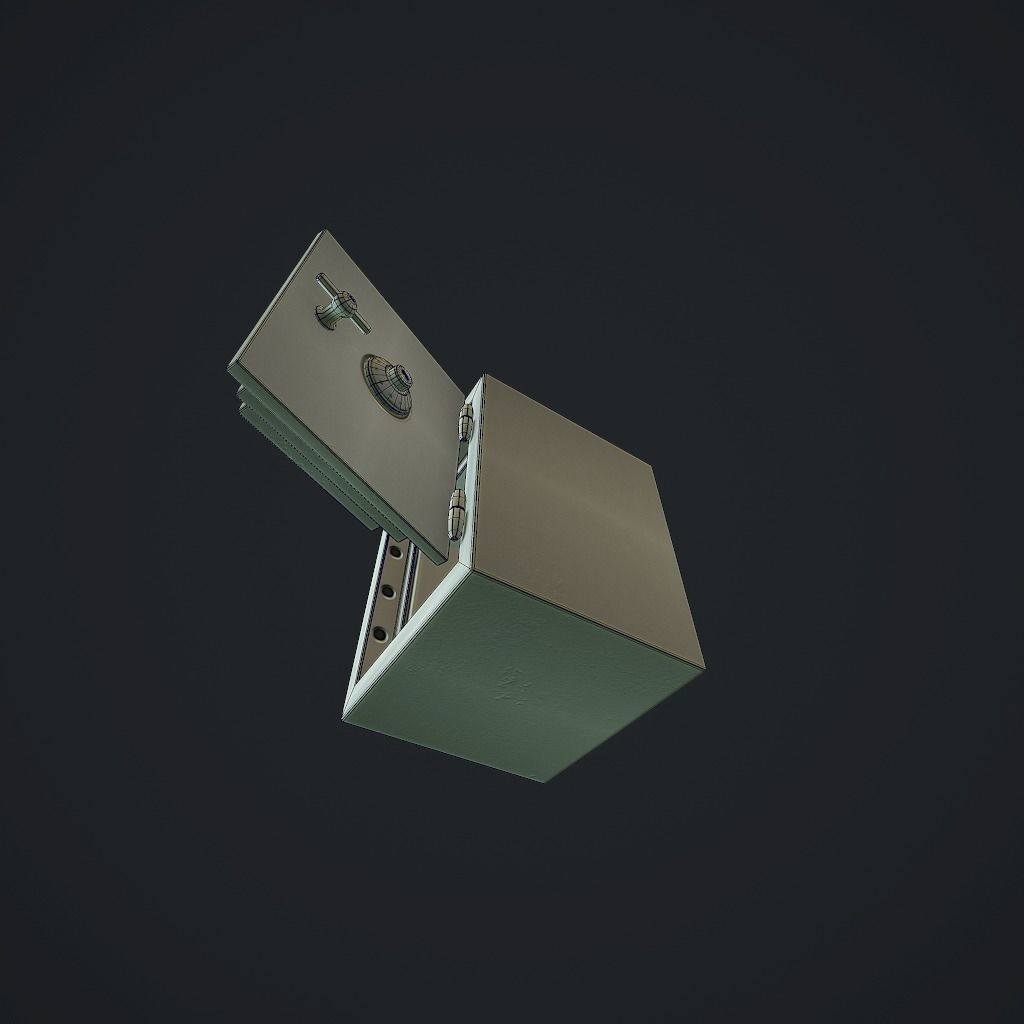 Safe v1 pbr Low-poly 3D model_15