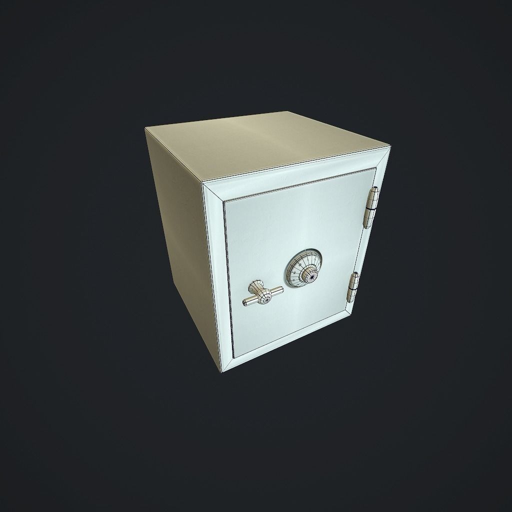 Safe v1 pbr Low-poly 3D model_10