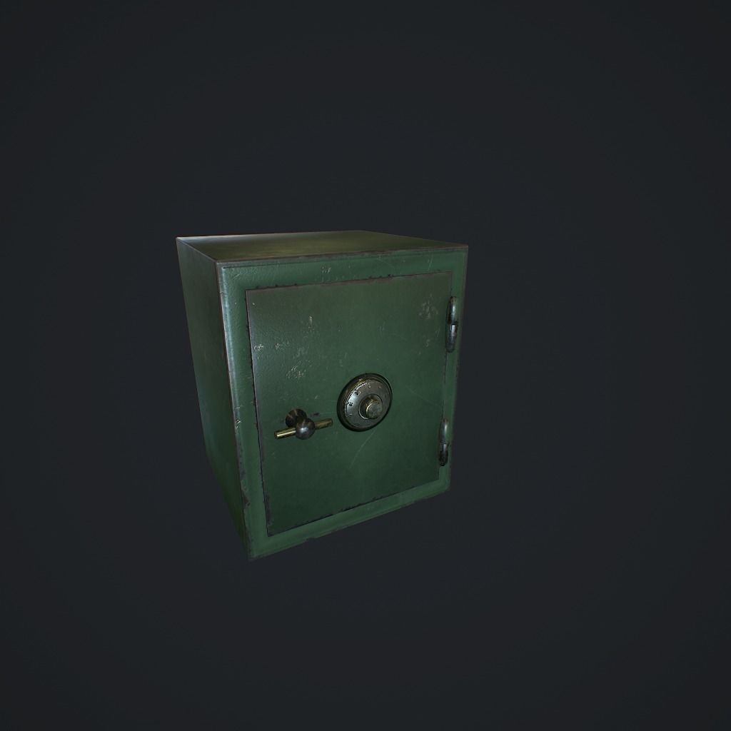 Safe v1 pbr Low-poly 3D model_7