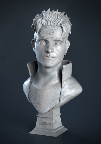 Naruto sculpture bust  3D print model