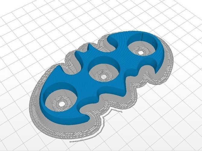 Batman fidget spinner - printer ready 3D print model
