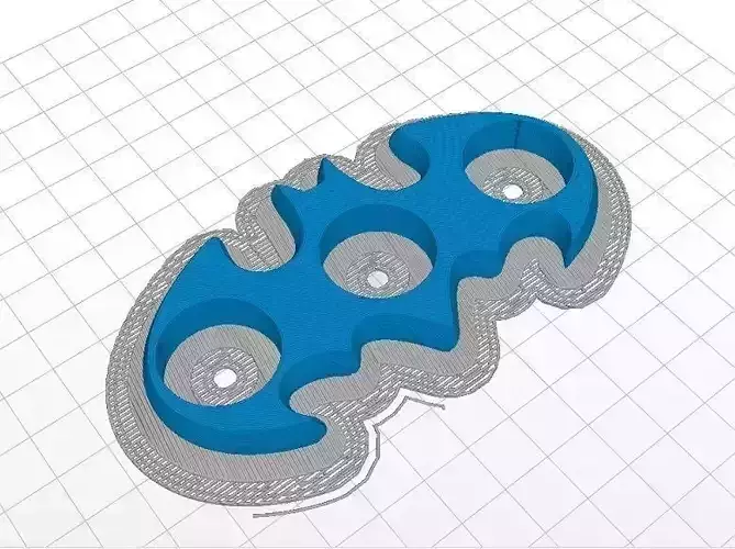 Batman fidget spinner - printer ready 3D print model