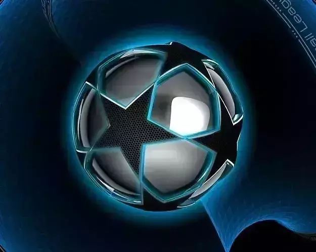 Glowing Ball II Low-poly 3D model