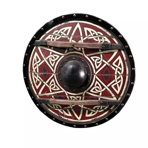 Viking Round Shield 3D Model PBR Norse Medieval 3D model