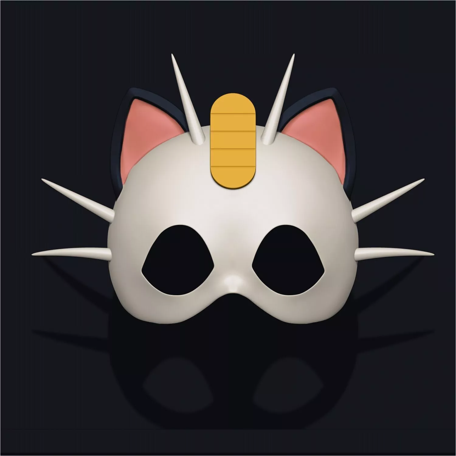 Meowth mask 3D print model