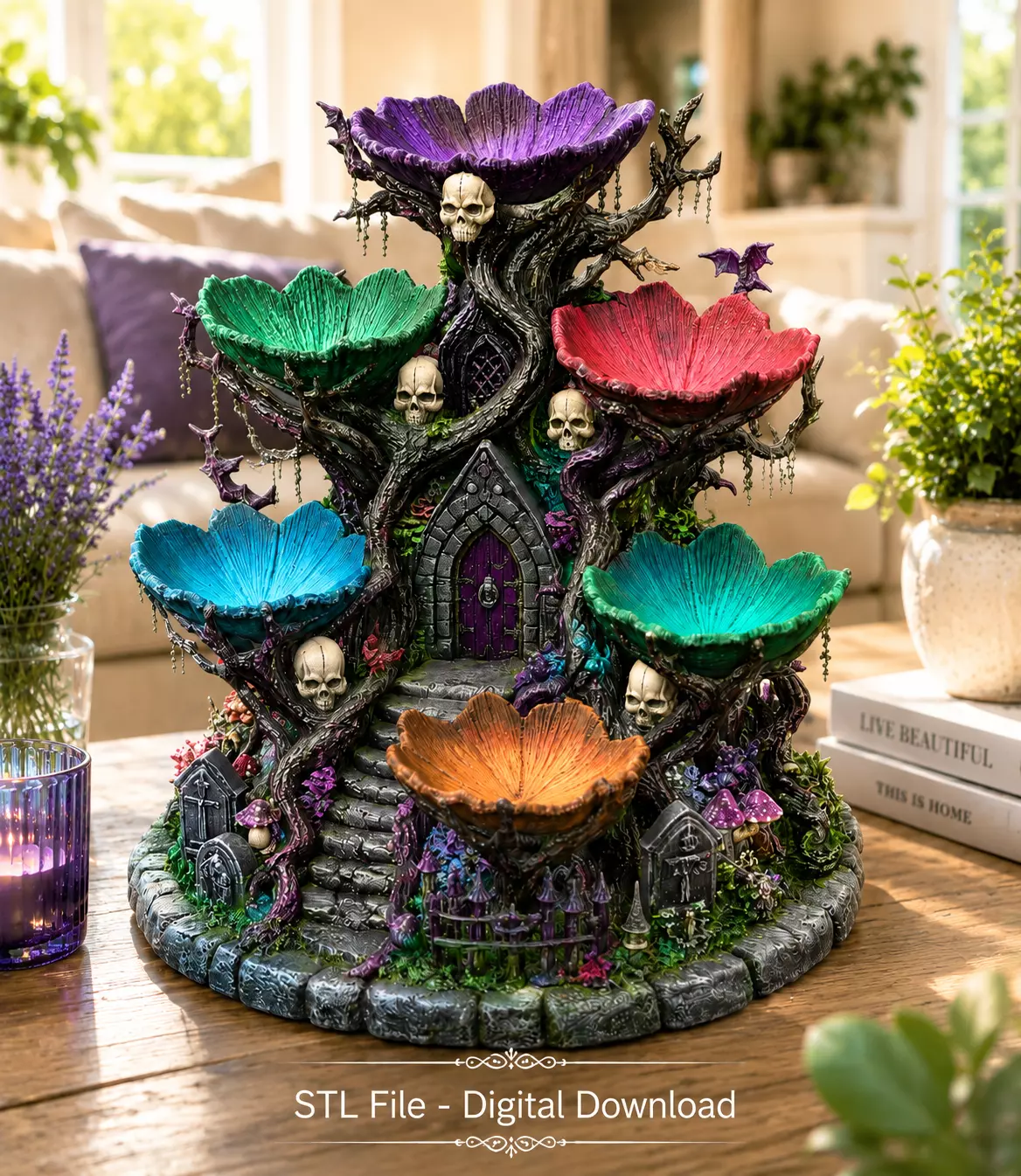 Haunted Hollow Gothic Organizer STL File for 3D Print 3D print model