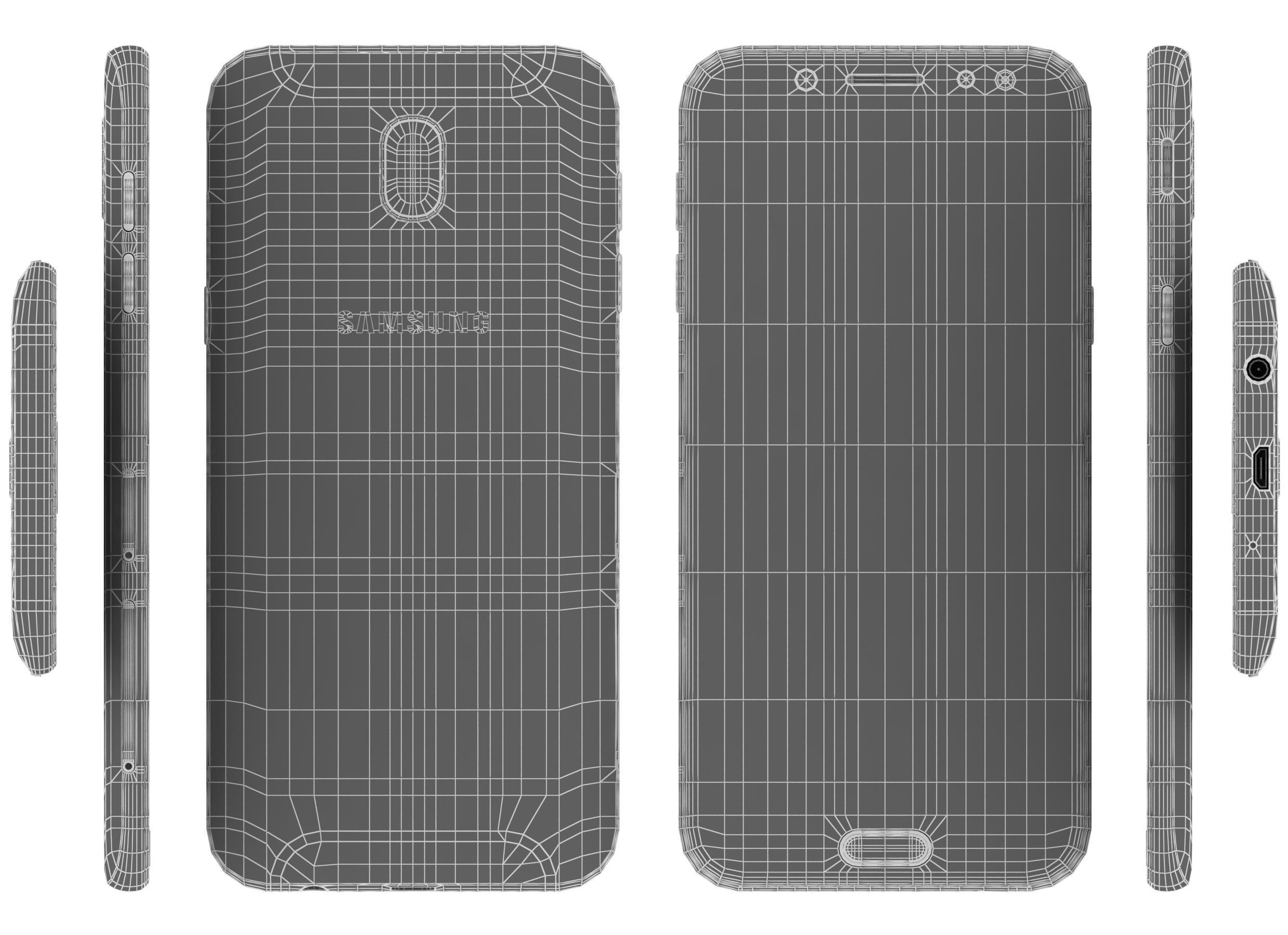 Samsung Galaxy J5 2017 Gold 3D model_10