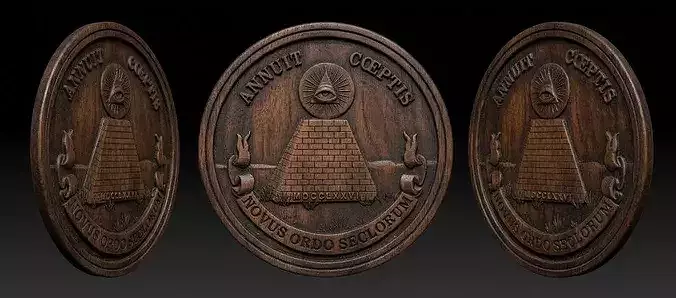 Great Seal -Pyramid - Eye - Medal 