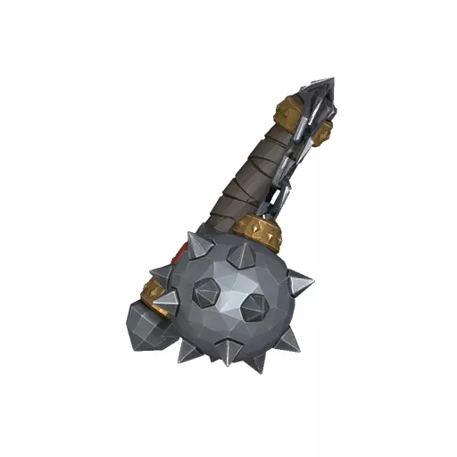 Spiked Morning Star Mace Low Poly PBR Game Asset Low-poly 3D model