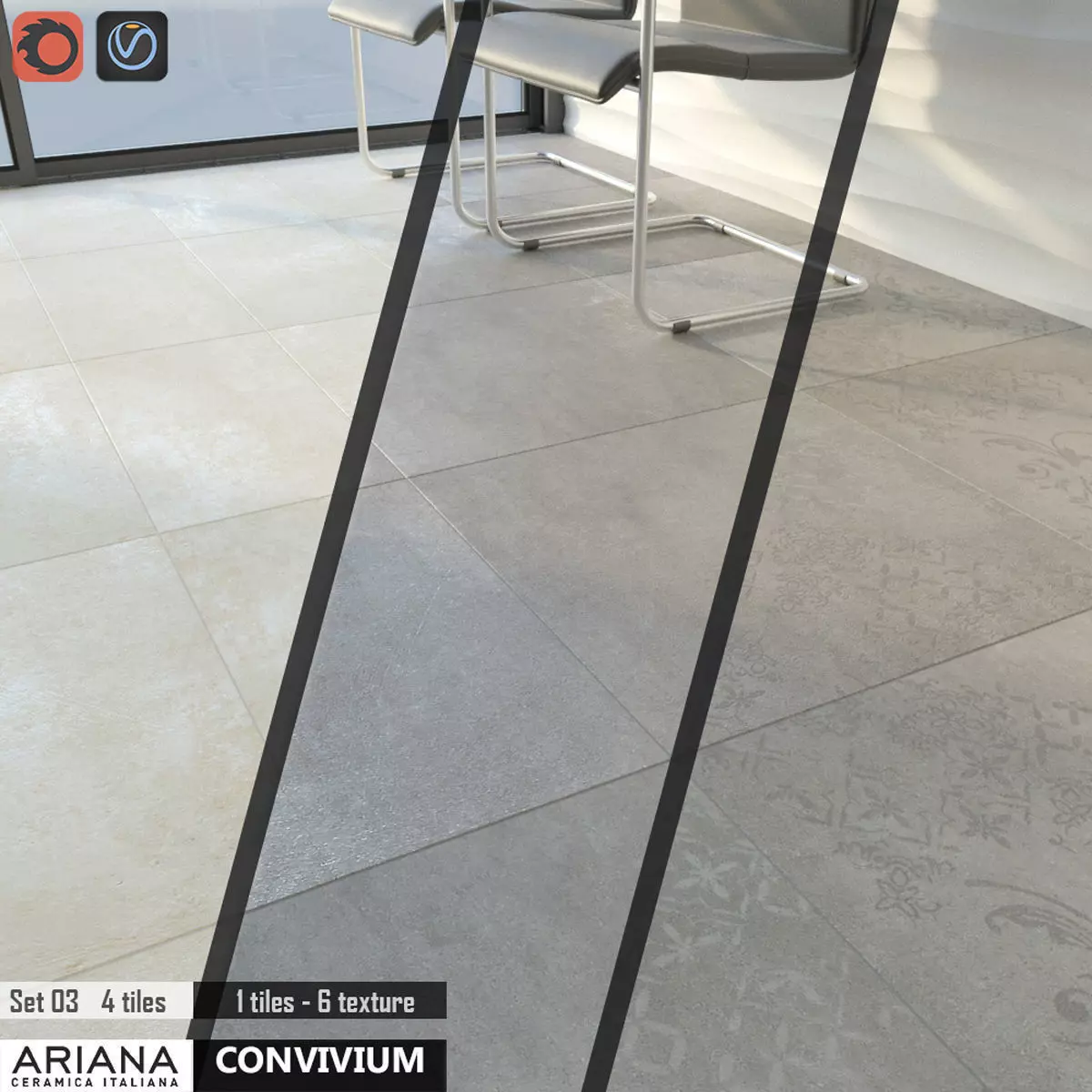 Ariana Convivium Set 3D model_0