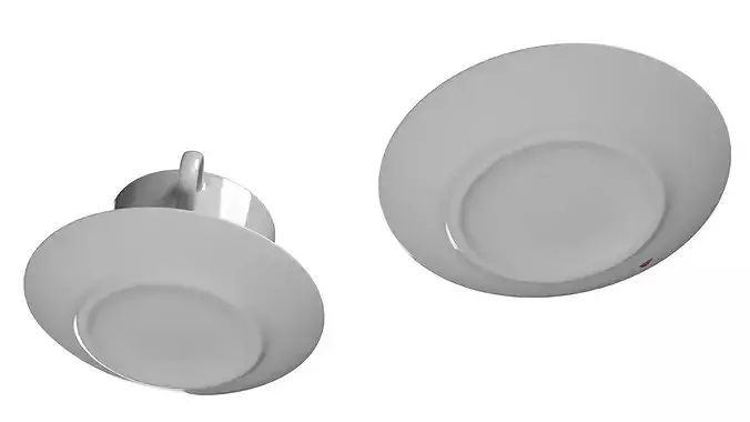 Cappuccino with Cream-Filled Croissant 3D model 5