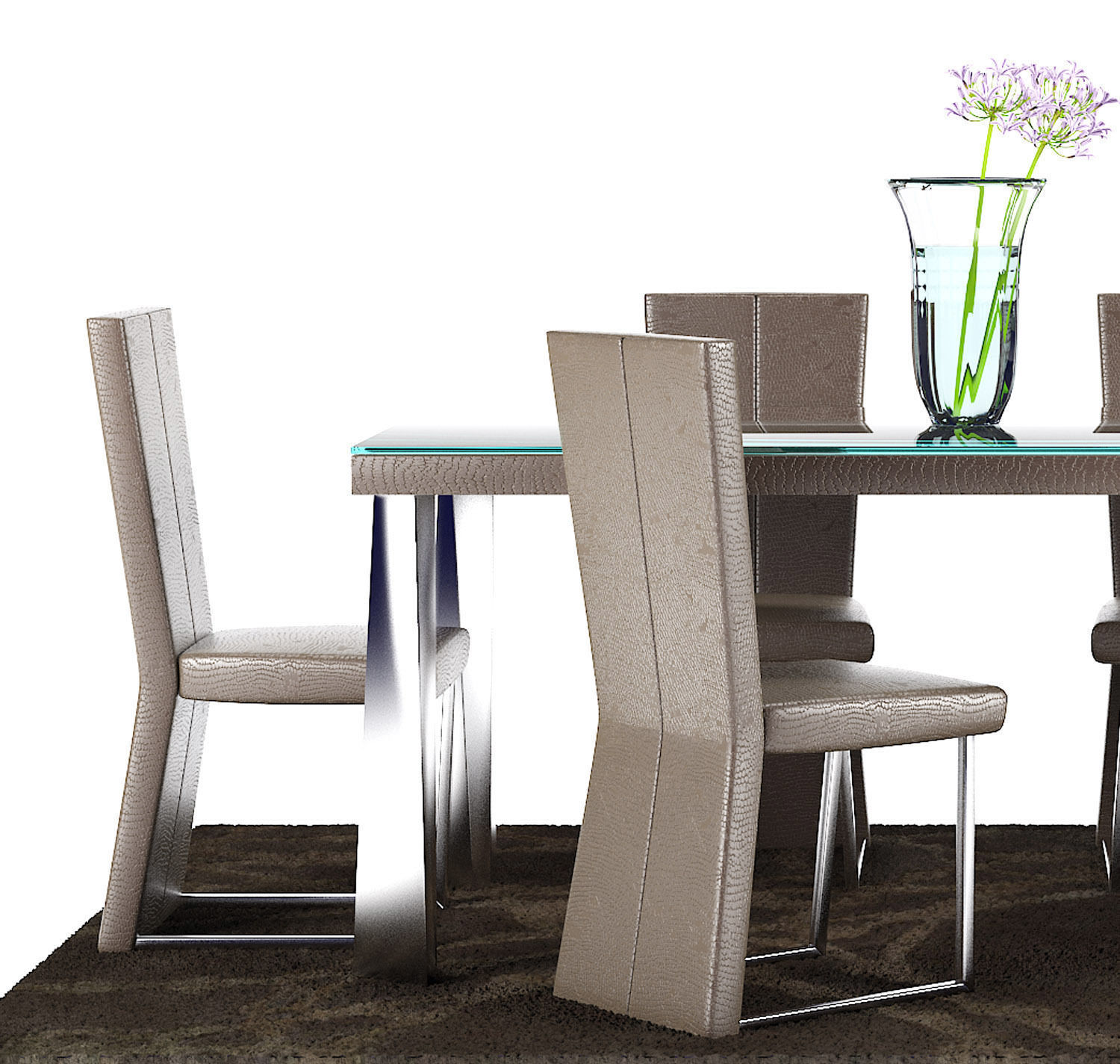 Dinning table 11 3D model_4