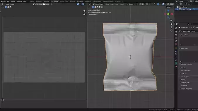 Snack Pack Foil Wrapper Mockup Set 4