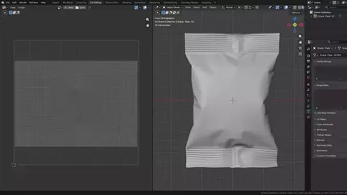 Snack Pack Foil Wrapper Mockup Set 7