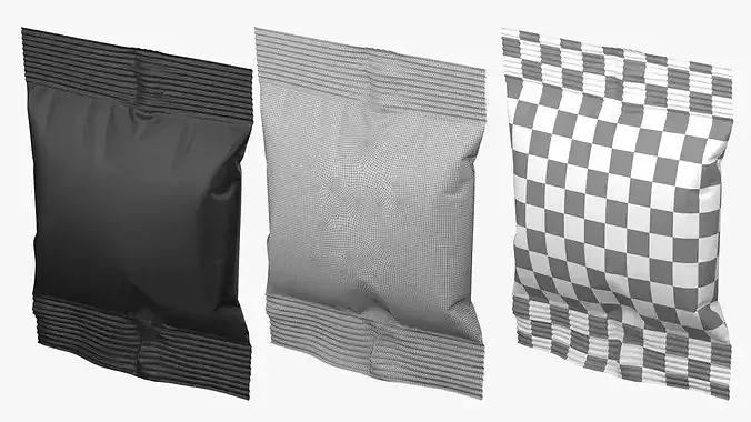 Snack Pack Foil Wrapper Mockup Set 3