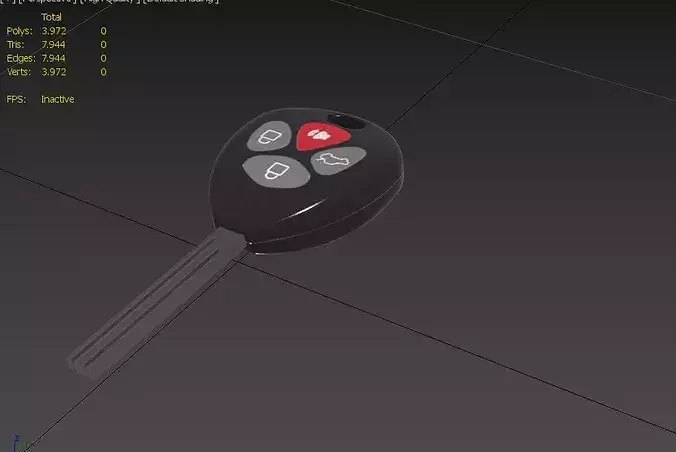 Car Key M13 Low-poly 3D model 3