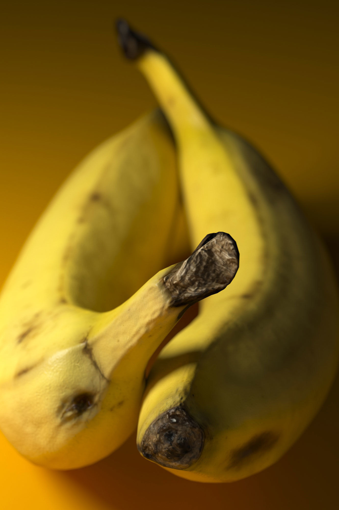 Banana Low-poly 3D model_1