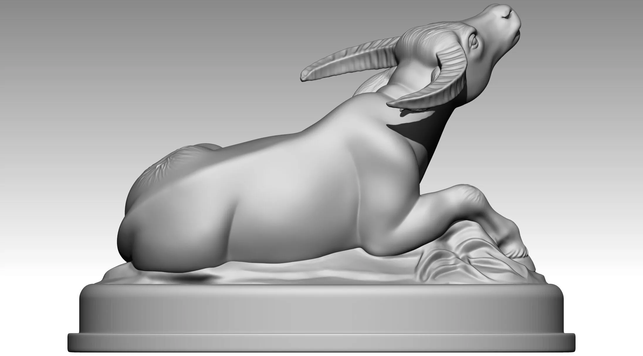 Buffalo 3D print model