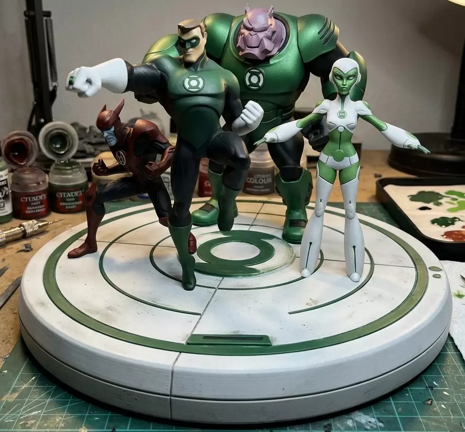 Green Lantern The Animated Series - Team Diorama 3D print model