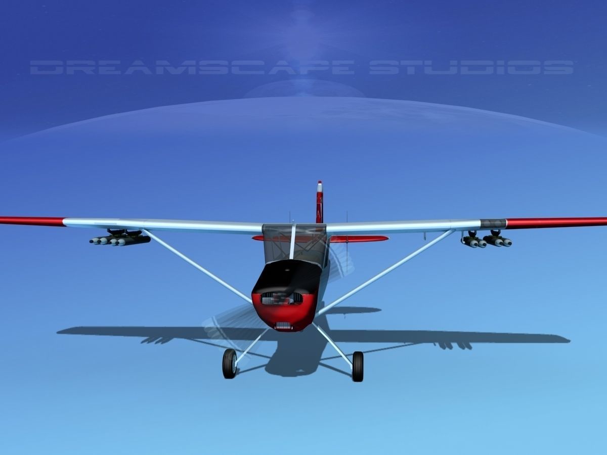 Cessna O-1E L-19 Australian Army 1 3D model_1