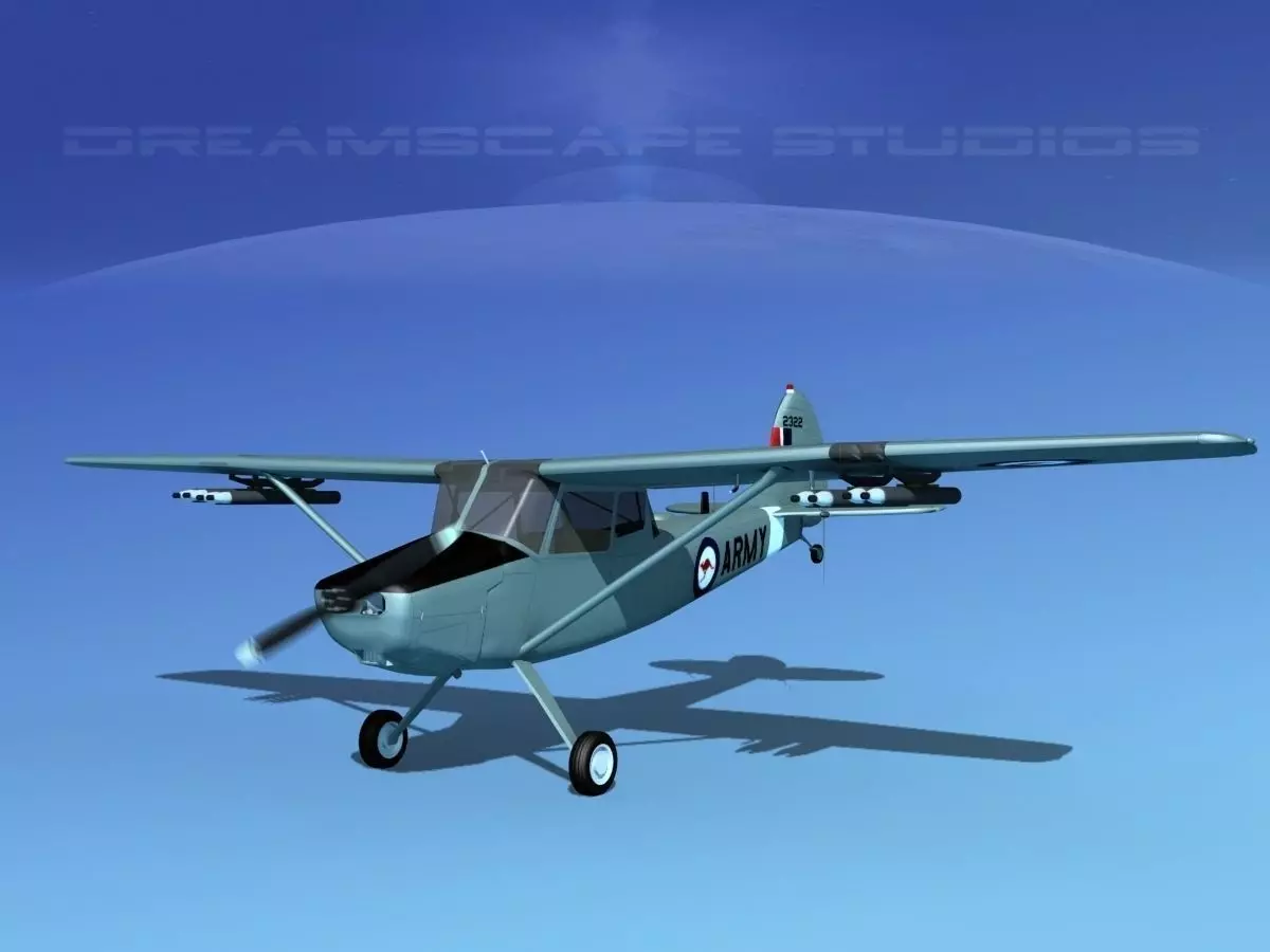 Cessna O-1E L-19 Australian Army 2 3D model_0
