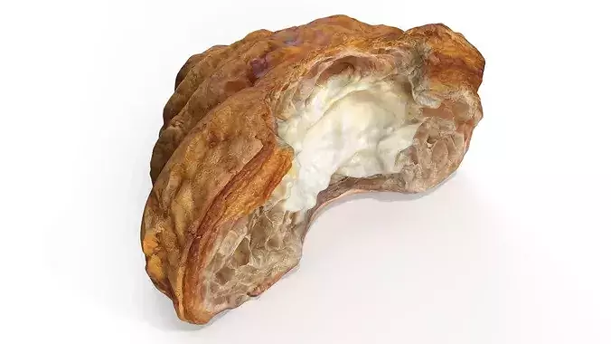 Cross-Section of Filled Croissant 3D model