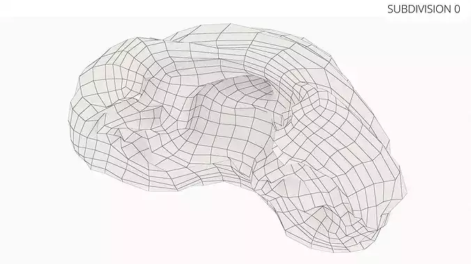 Cross-Section of Filled Croissant 3D model 7