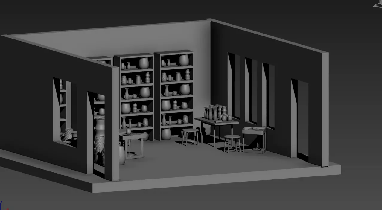Pottery Shop 3D model