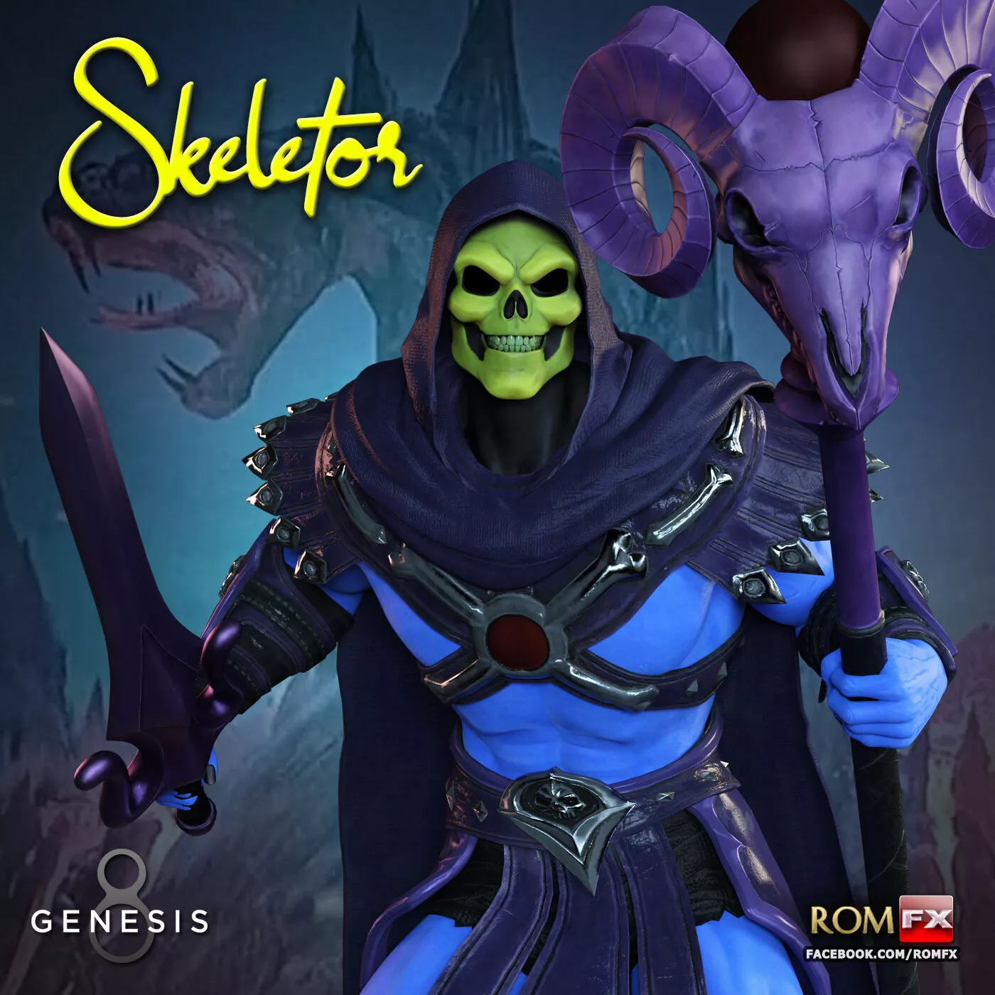 RFX FN Skeletor For G8M And G81M 3D model
