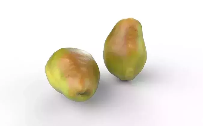 Pear M11 Low-poly 3D model 3