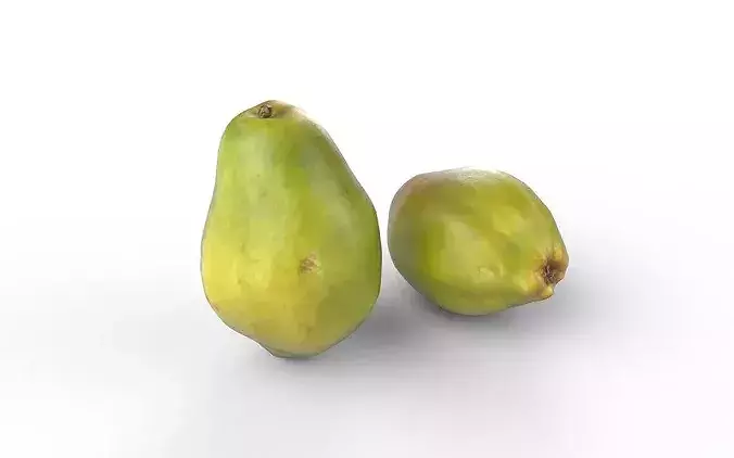Pear M11 Low-poly 3D model 2