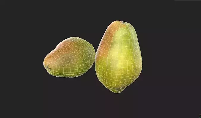 Pear M11 Low-poly 3D model 5