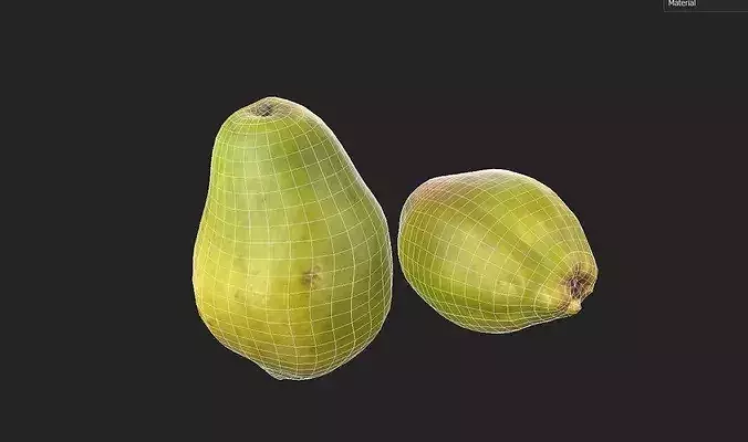 Pear M11 Low-poly 3D model 7