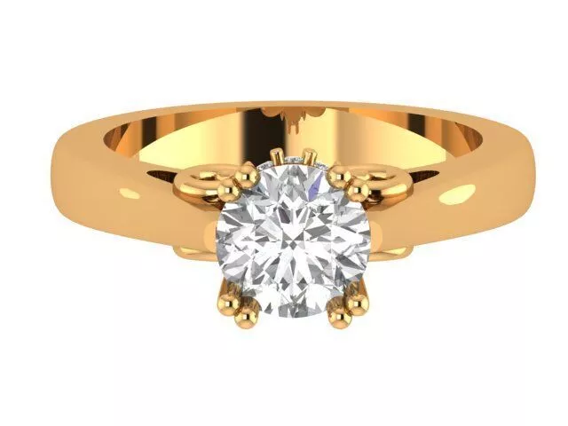 Round Vintage Ring 3D print model