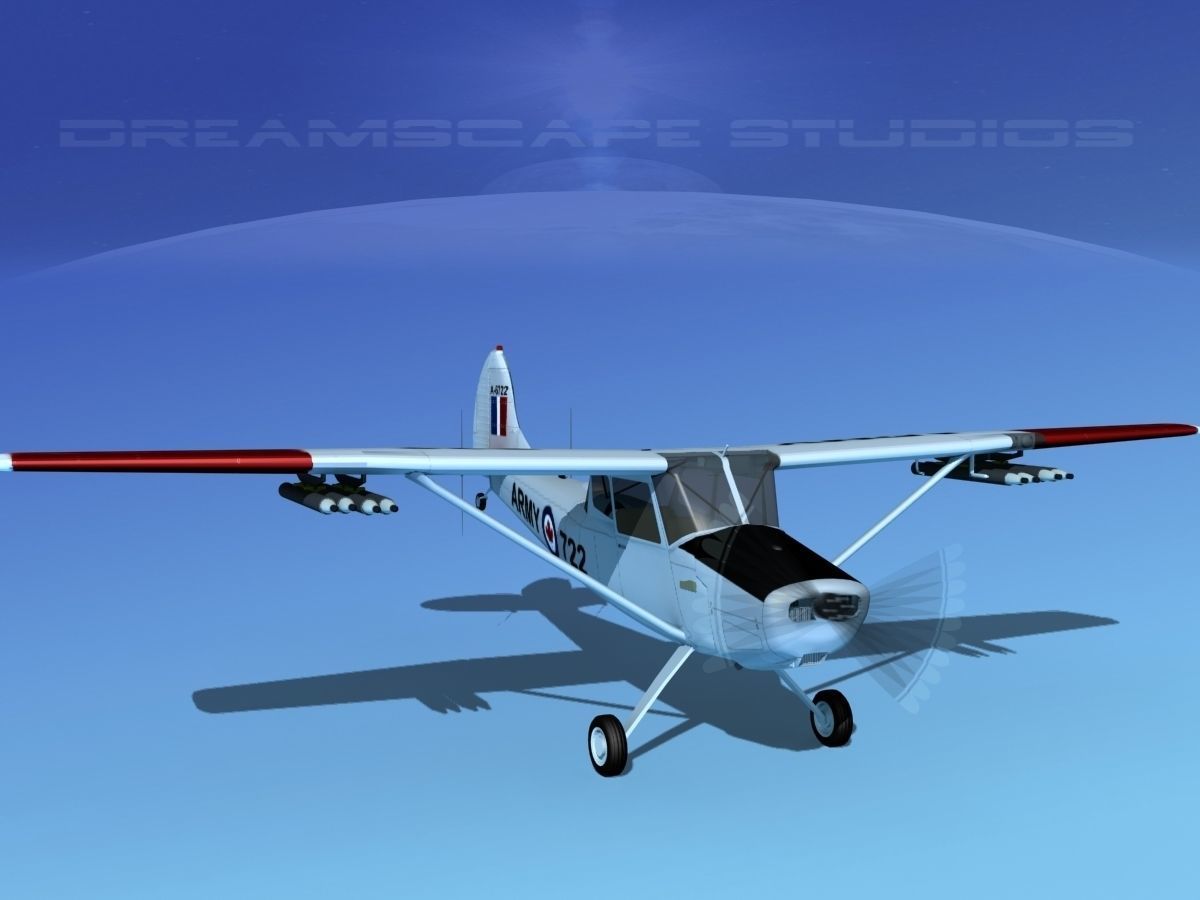 Cessna O-1E L-19 Canadian Army 2 3D model_2