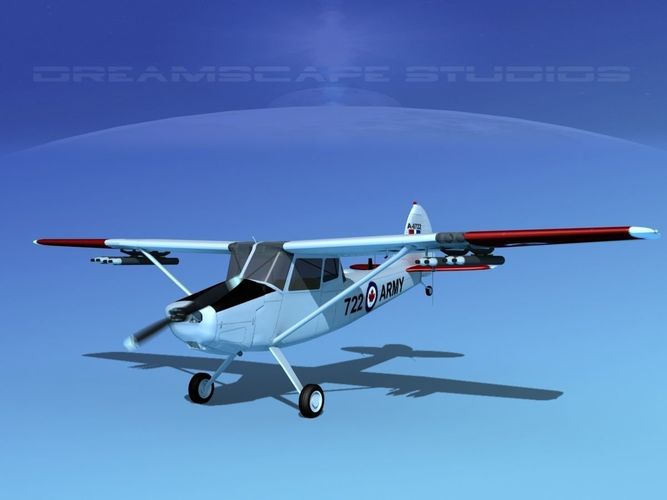 Cessna O-1E L-19 Canadian Army 2 3D model